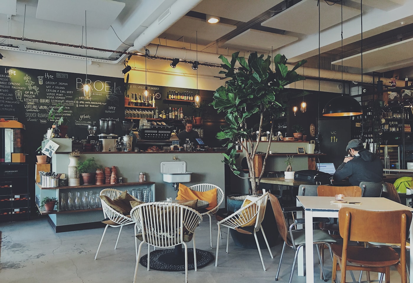 Interior da cafeteria